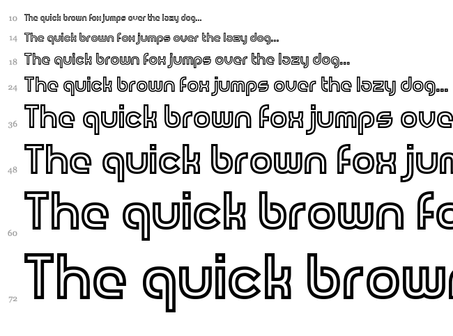 Revolution Will Be Hypnotised font waterfall